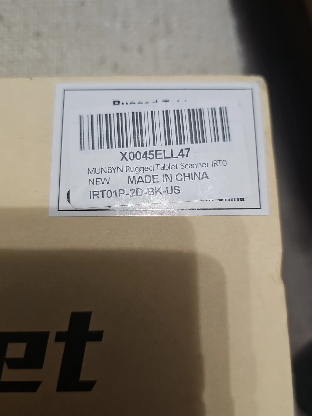 Rugged Tablet Scanner IRT01P Android 14 Industrial Tablet Equip w/ Zebra SE4 NEW